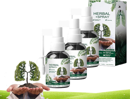 RespiNature Herbal Lung Cleanse Spray, Natural Lung Essence Kit for Powerful Support & Cleanse (3 PCS)