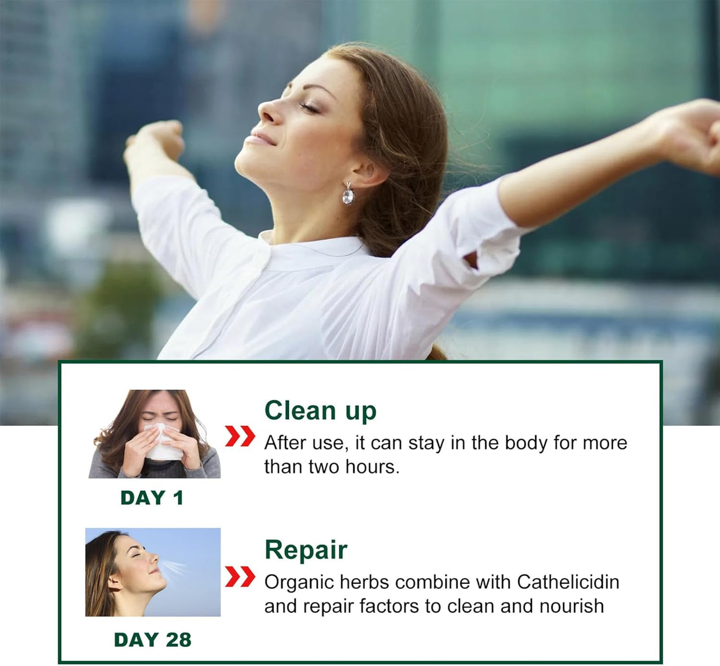 RespiNature Herbal Lung Cleanse Spray, Natural Lung Essence Kit for Powerful Support & Cleanse (3 PCS)