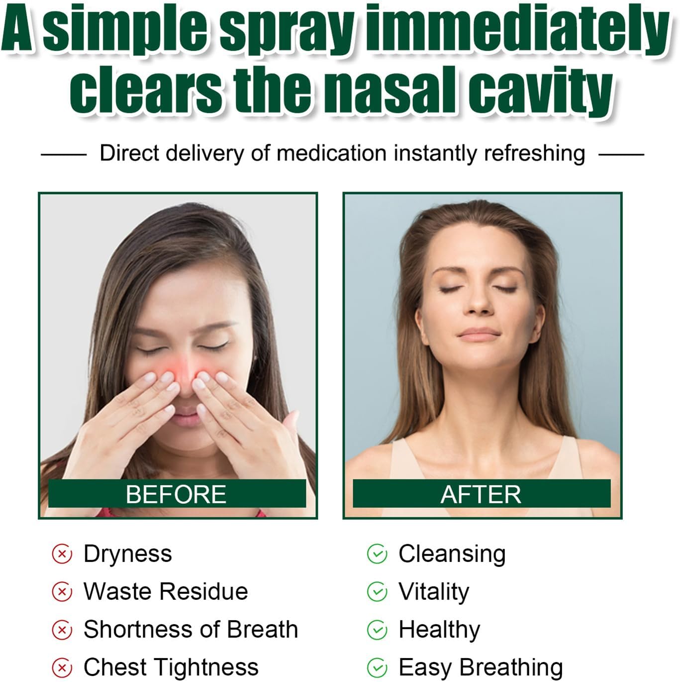 RespiNature Herbal Lung Cleanse Spray, Natural Lung Essence Kit for Powerful Support & Cleanse (3 PCS)