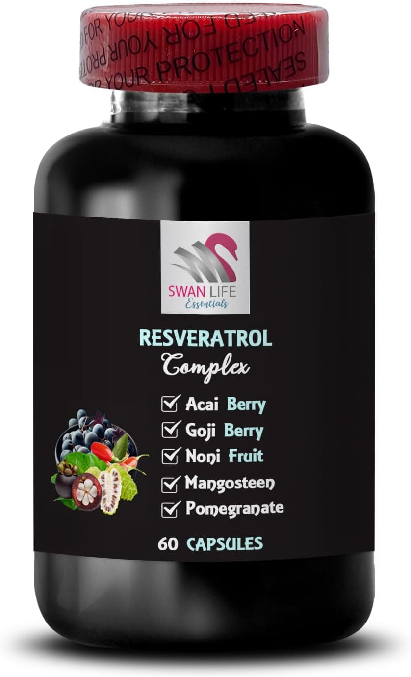Resveratrol Complex Nutrient Boost with Berry Benefits - Antioxidant Support - 60 Capsules