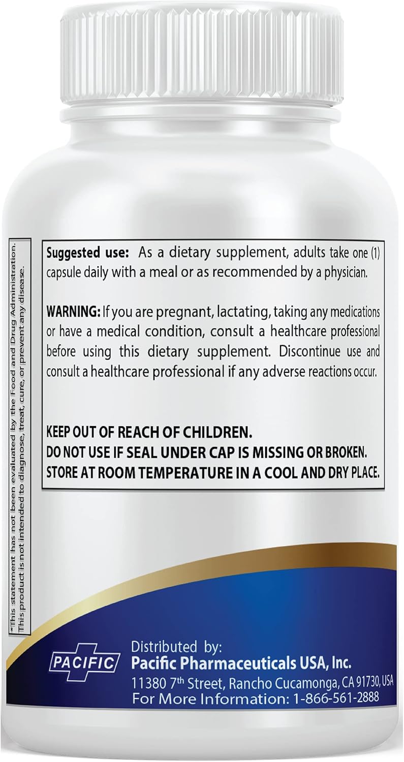 Revitalize Hair Growth with Pacific Nature's DHT Blocker Supplement - 60 Capsules for Men & Women - Non-GMO, Gluten Free Formula