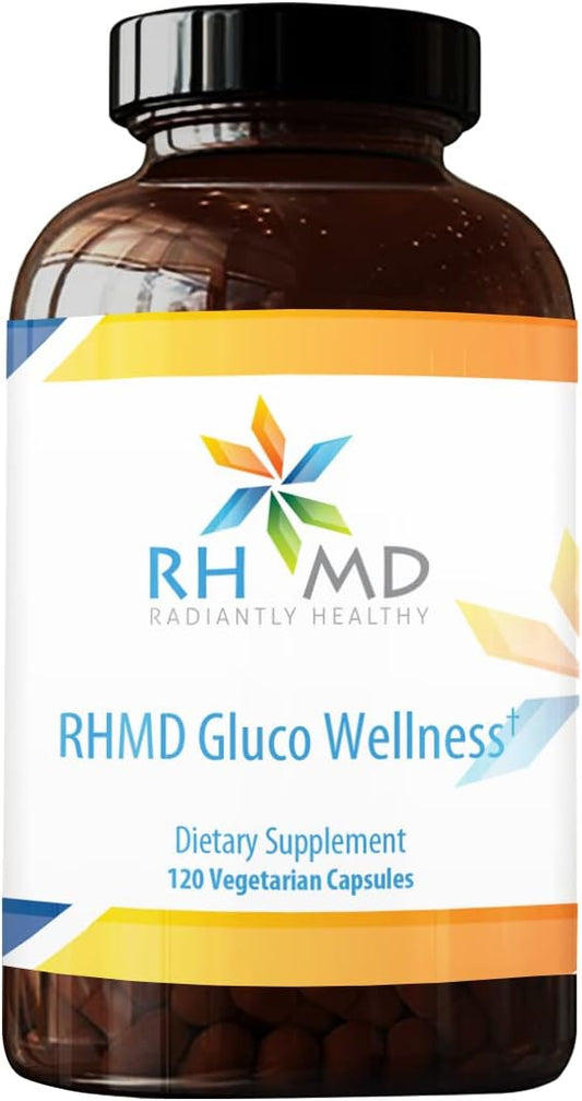 RHMD Gluco Wellness: Vegan Non-GMO Dietary Supplement for Radiant Health (120 Capsules)
