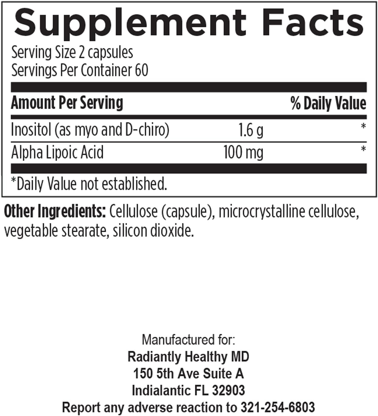 RHMD Gluco Wellness: Vegan Non-GMO Dietary Supplement for Radiant Health (120 Capsules)