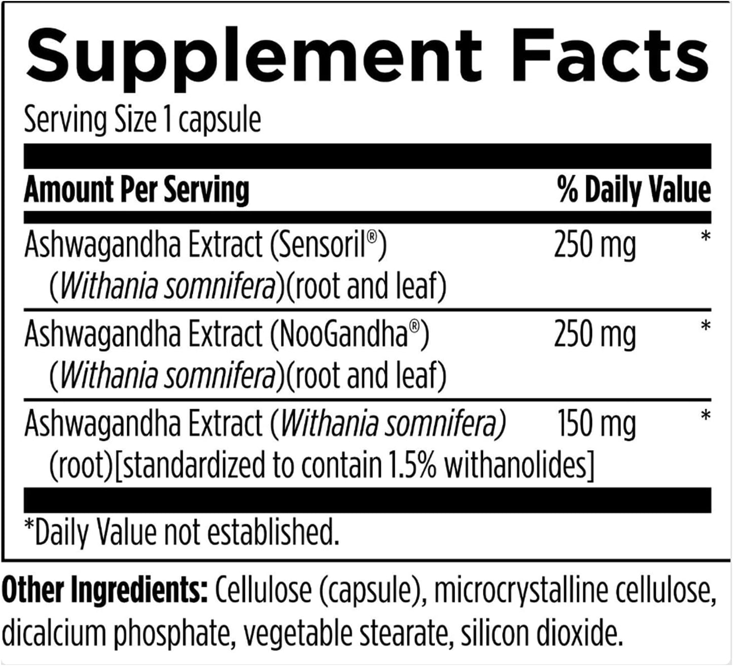 RHMD Stress Support: Triple Ashwagandha Root & Leaf Extract Supplement - Non-GMO (30 Capsules) for Radiant Health