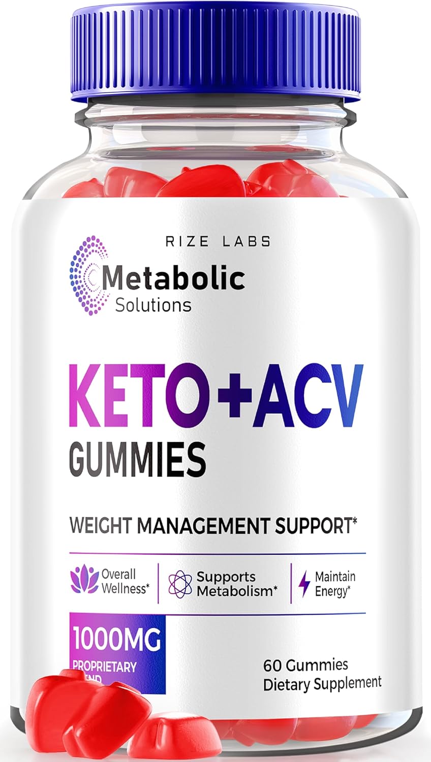rize labs Apple Cider Vinegar Gummies for Advanced  Slimming Formula  - Metabolic Solutions with Keto - Official Reviews - 60 Gummies