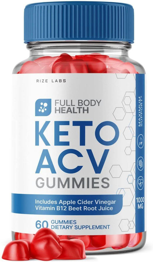 rize labs Keto ACV Gummies for Full Body Health &  Slimming Formula  Support - Max Strength Energy Formula (60 Gummies)