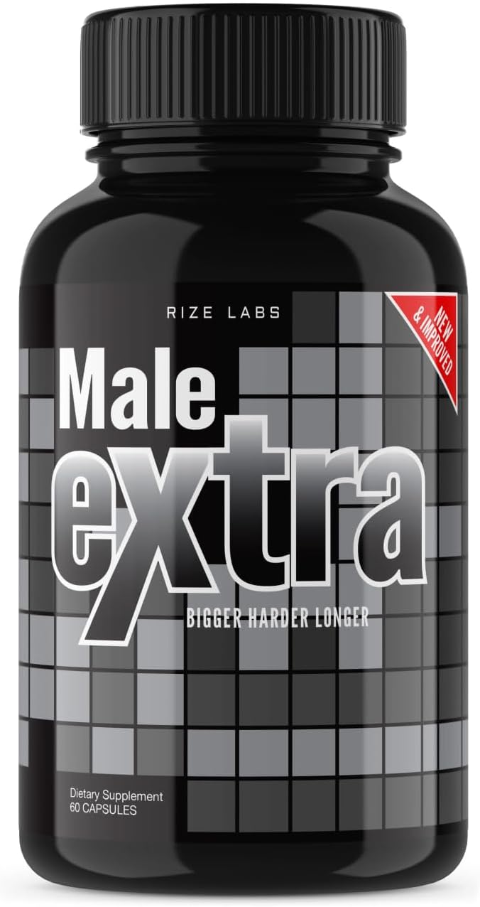 Rize Labs Male Performance Supplement - Maximum Strength Support for Men, Pure Non-GMO Vegan Formula (60 Capsules)