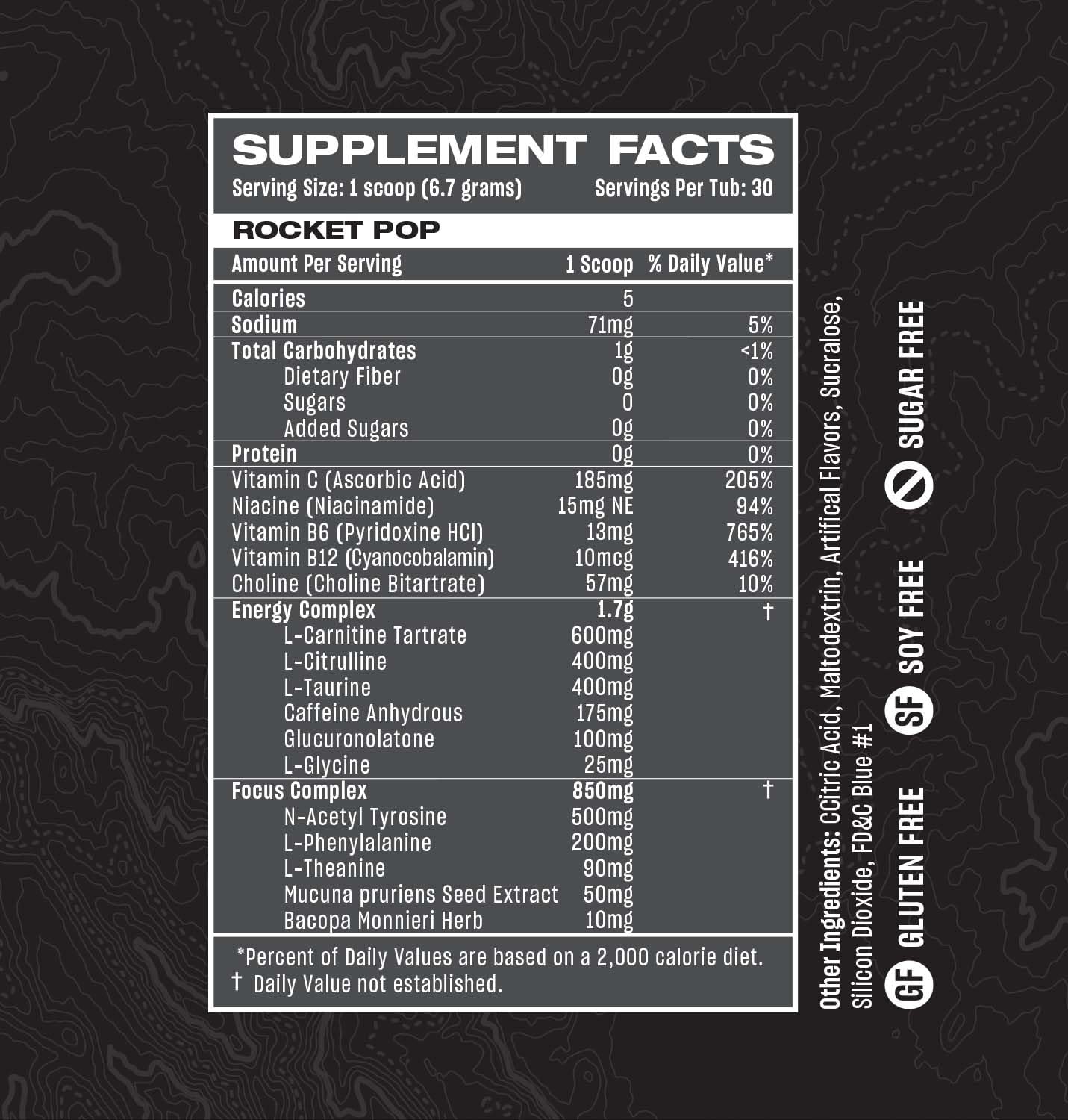 Rocket Pop Rogue Energy Drink Powder - Sugar & Gluten Free Gaming Supplement with Caffeine & Vitamins - Mental Focus & Energy for Long Gaming Hours - Made in USA - 30 Servings