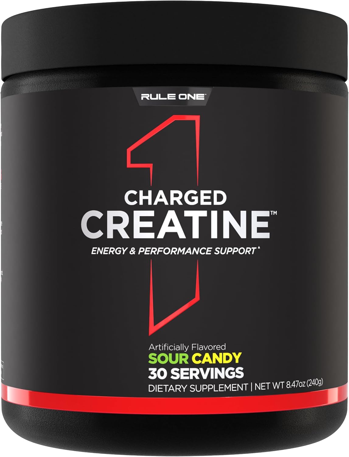 Rule 1 Charged Creatine: Multi-Function Workout Supplement with Creatine, Electrolytes, & Energy Blends for Intensity & Performance (30 Servings)