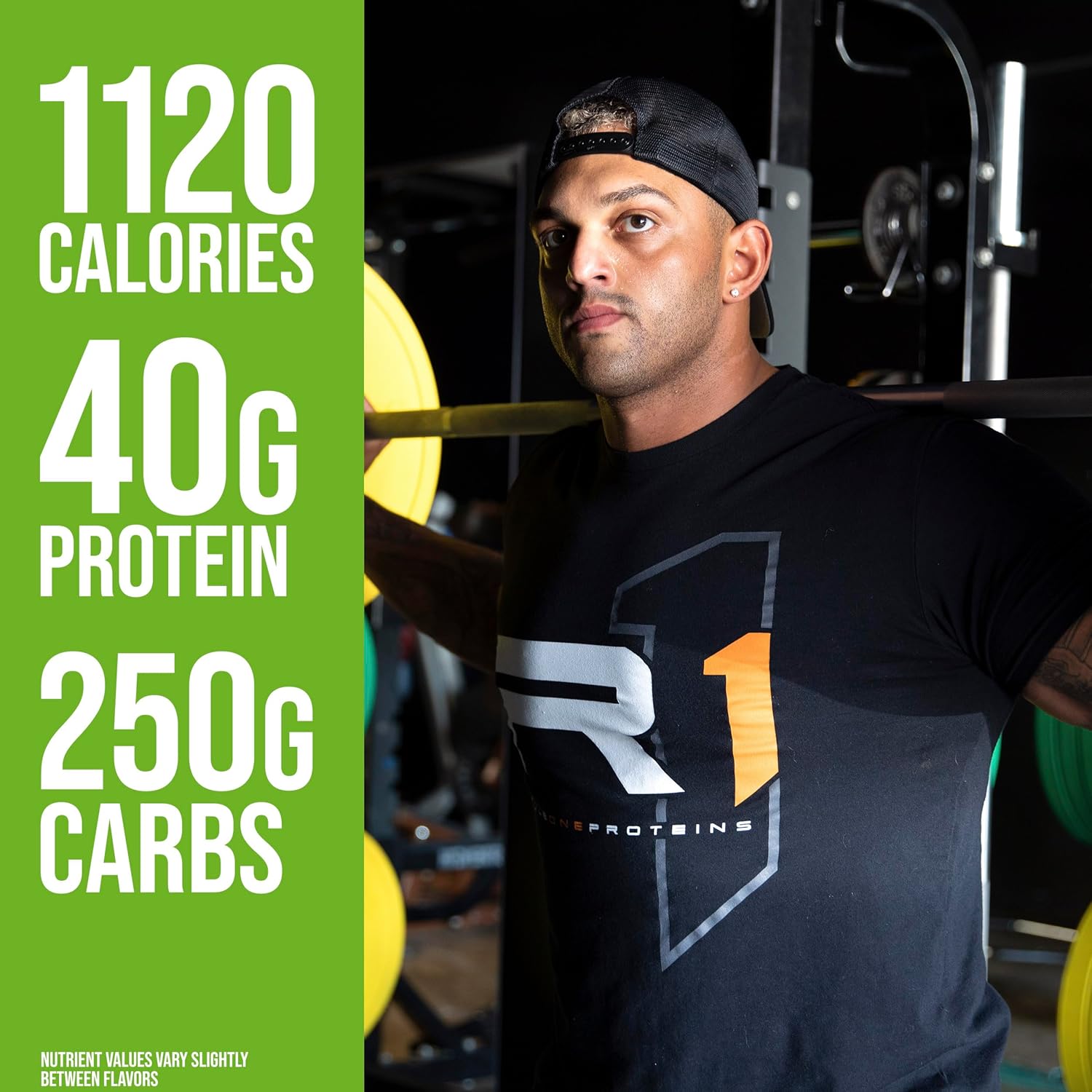 Rule One Proteins Mass Gainer - Chocolate Peanut Butter, High-Calorie Weight Gain Formula with 1,220+ Calories, 250g+ Complex Carb Blend, 40g All-Whey Protein, 8g Fat Per Serving, 12 Pounds, 16 Servings