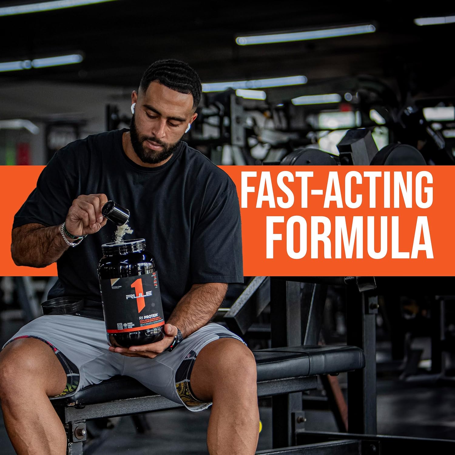 Rule One Proteins R1 Protein - 25g Fast-Acting Isolate & Hydrolysate Powder with 6g BCAAs - 10lb Vanilla Créme