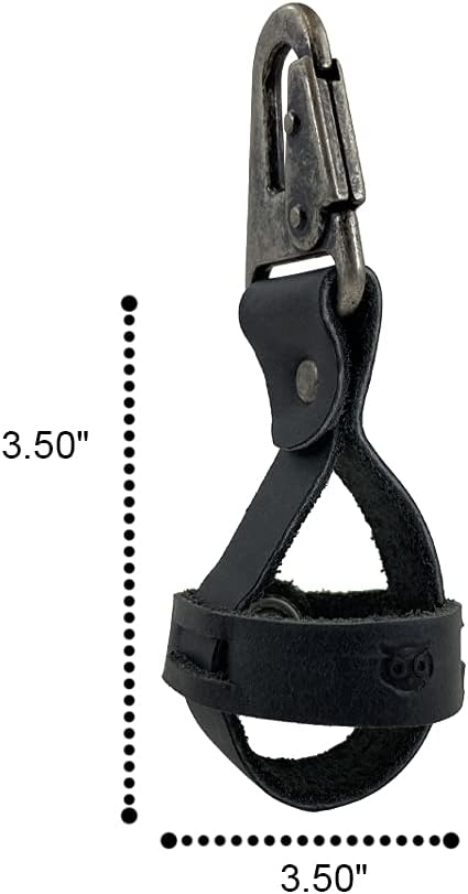 Rustic Leather Golf Tee Spare Ball Holder with Belt Loop Hook - Handmade by Hide & Drink