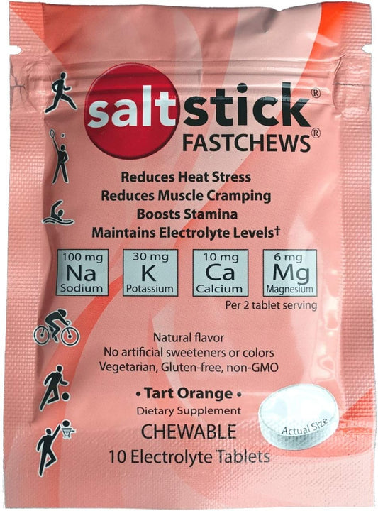 SaltStick Fastchews: Electrolyte Replacement Tablets for Athletes - 10ct Variety 4-Pack for Rehydration, Exercise Recovery, Hiking & Sports