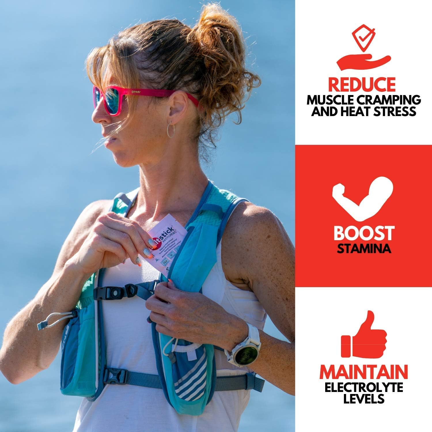 SaltStick Fastchews: Electrolyte Replacement Tablets for Athletes - 10ct Variety 4-Pack for Rehydration, Exercise Recovery, Hiking & Sports