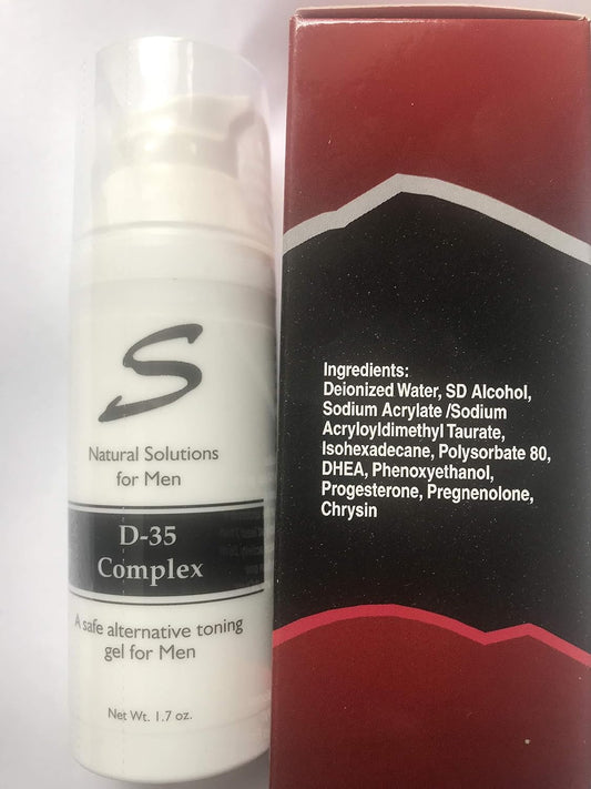 Sarati D-35 Complex DHEA Gel for Men - 2 oz Tube - Hormone Support & Performance Boost