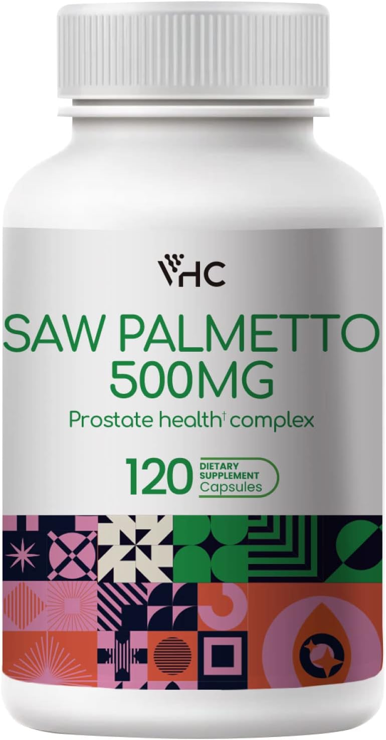 Saw Palmetto Extract 10X Potency with Pumpkin Seed Oil - Prostate & Bladder Support, Hair Growth DHT Blocker - 5000mg Equivalent - USA Made