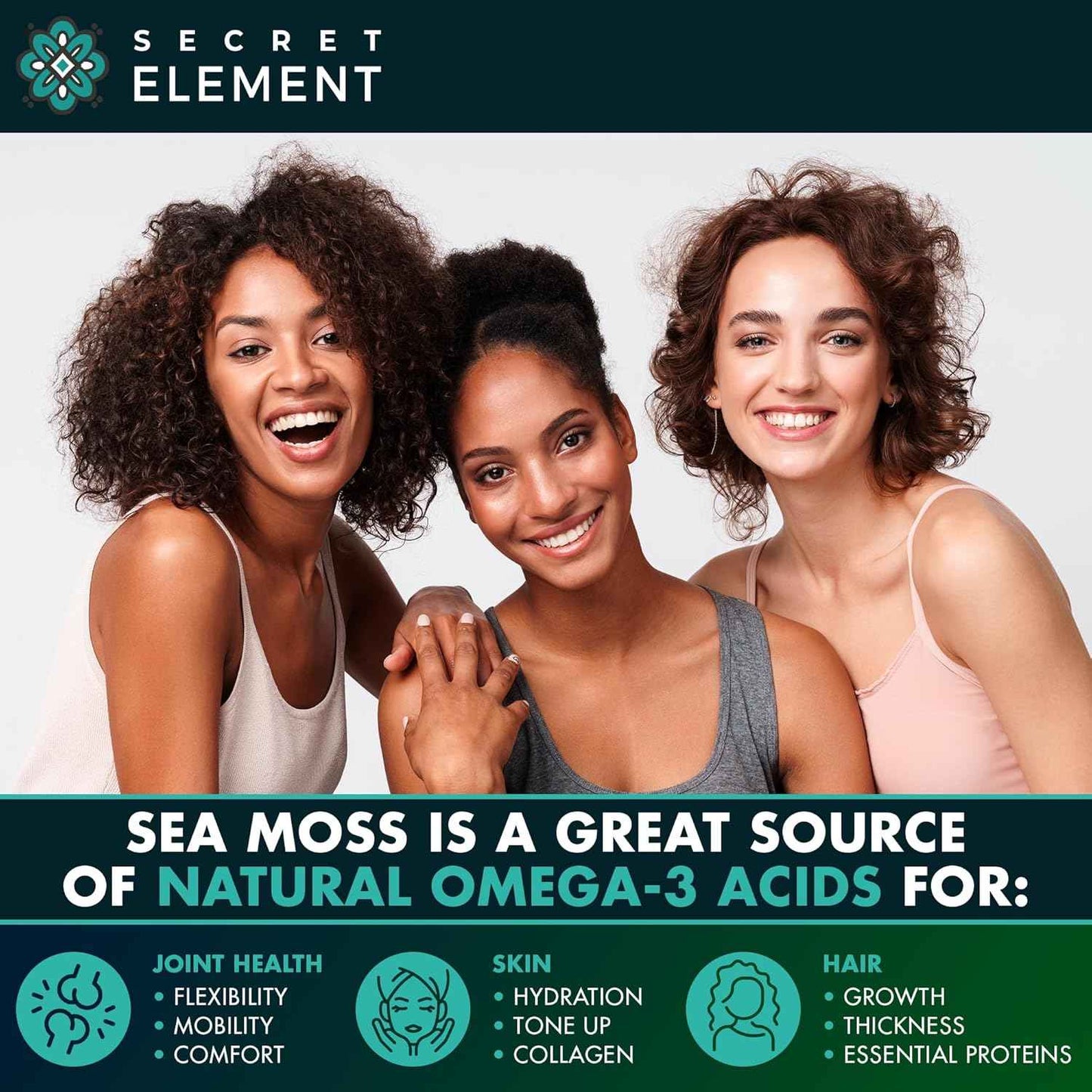 Sea Moss Capsules - Irish Sea Moss Advanced with Burdock Root, Bladderwrack & Muira Puama for Immunity, Gut, & Energy - Superfood Sea Moss Supplements w/Raw Sea Moss Powder (2 Pack)