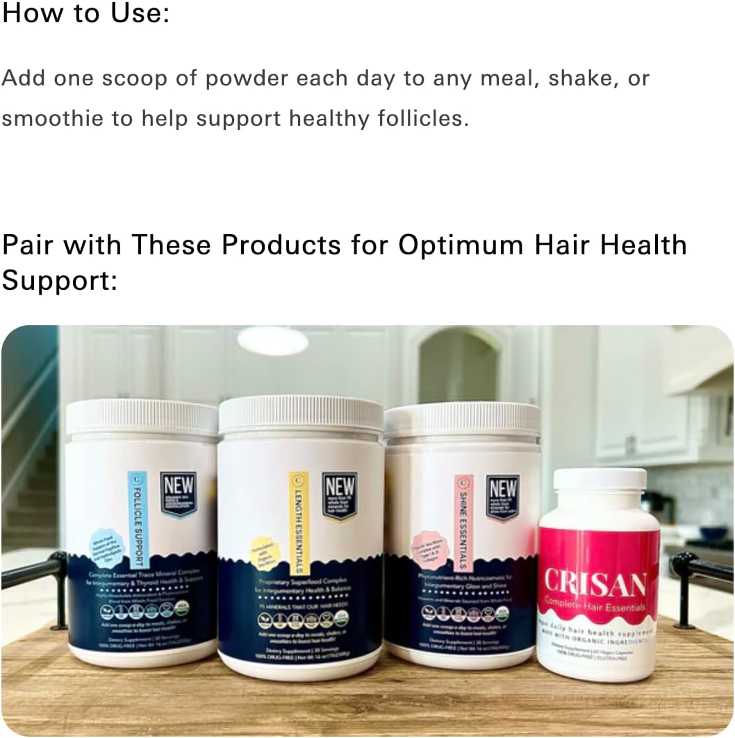 Sea Moss, Saw Palmetto, Amla Hair Growth Supplement for Complete Hair Follicle Support