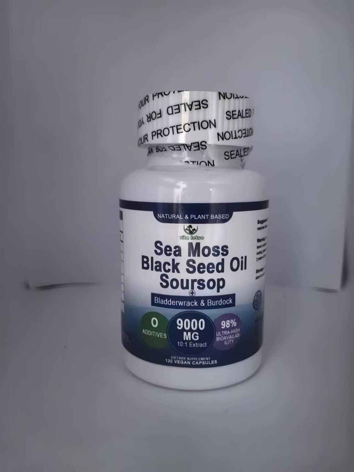 Sea Moss Softgel with Black Seed Oil, Soursop, Burdock, and Turmeric - Cell Regeneration, Detox, Gut, and Joint Support - Superfood Blend 6X Stronger - Capsules, Gummies
