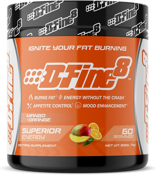 Senactiv Thermogenic Pre-Workout Powder for Energy & Focus, Sugar Free Mango Orange Supplement with Caffeine & N-Acetyl-L-Tyrosine