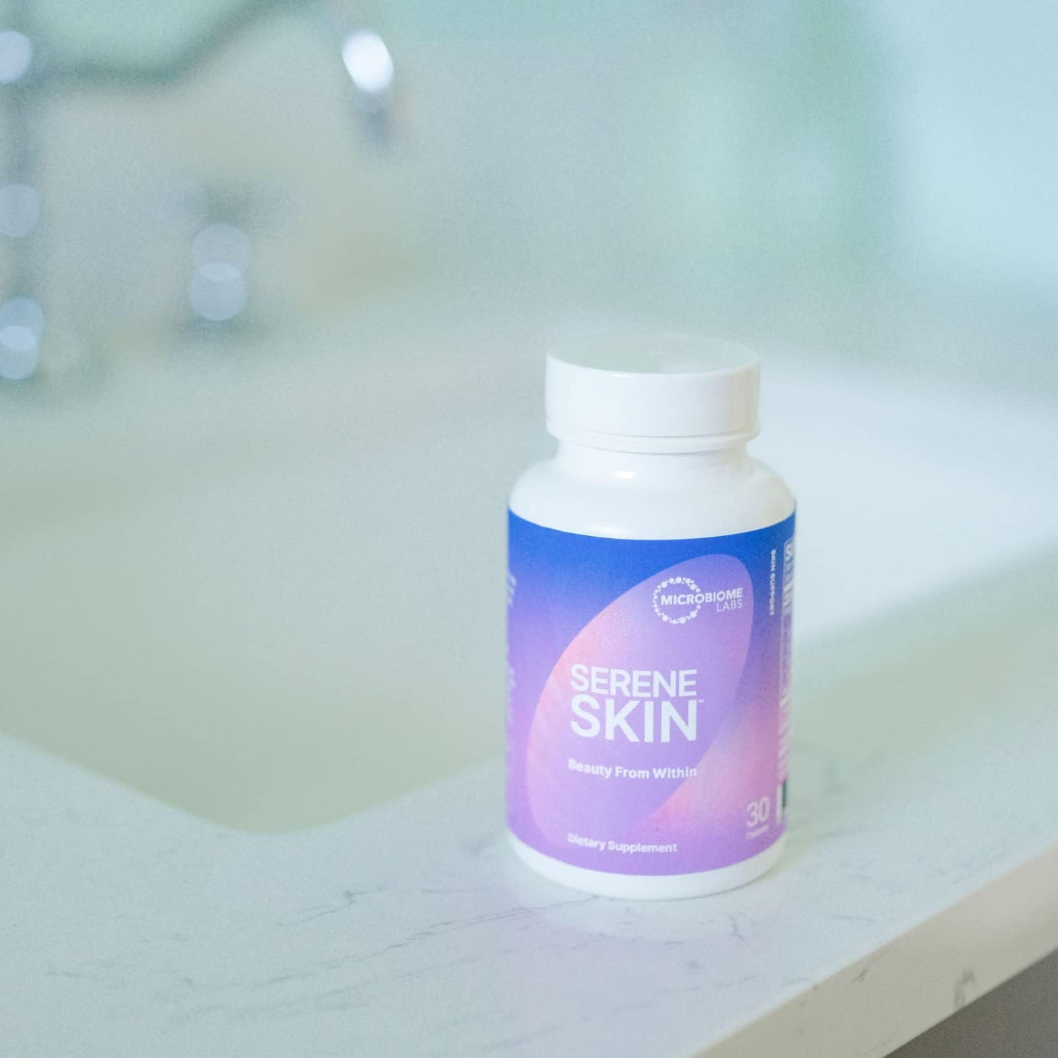 SereneSkin Clear Skin Probiotic & MegaPre Prebiotic Bundle for Healthy Skin & Gut (30 Capsules + 2.1oz Powder)