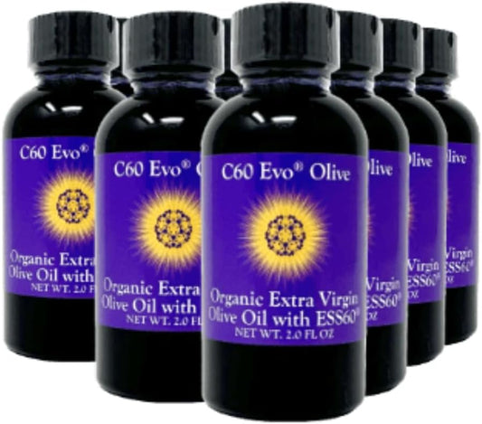 Set of 12 Mini C60 Evo Edible Oil Sampler with Pure C60 ESS60 for Immune and Joint Support