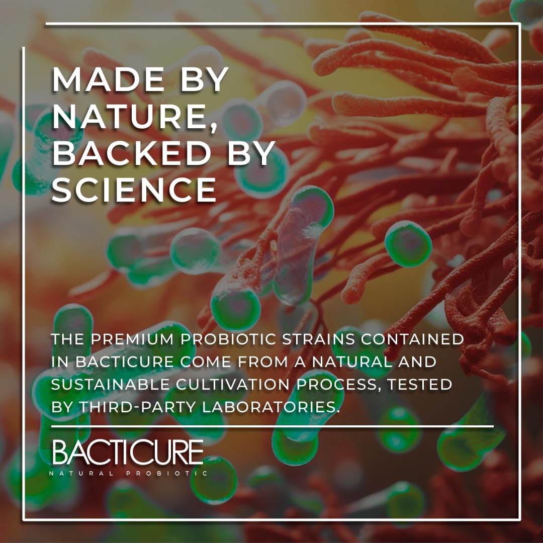 Set of 3 BACTICURE Natural Immune System Support Bottles with 60 Capsules Each