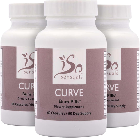 Set of 3 IsoSensuals Curve Pills for Natural Butt Enhancement