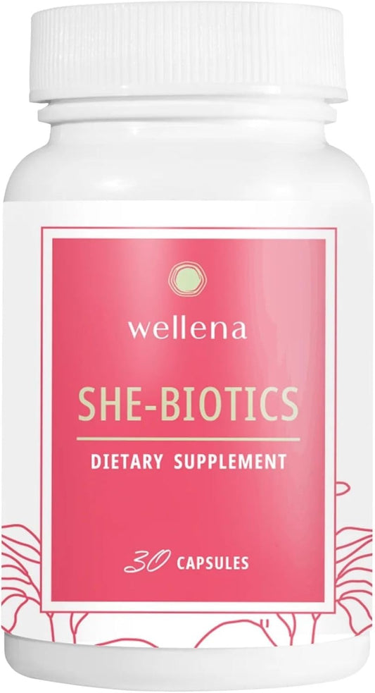 She-Biotics by Wellena | 30 Servings - Probiotic Supplement for Women's Health