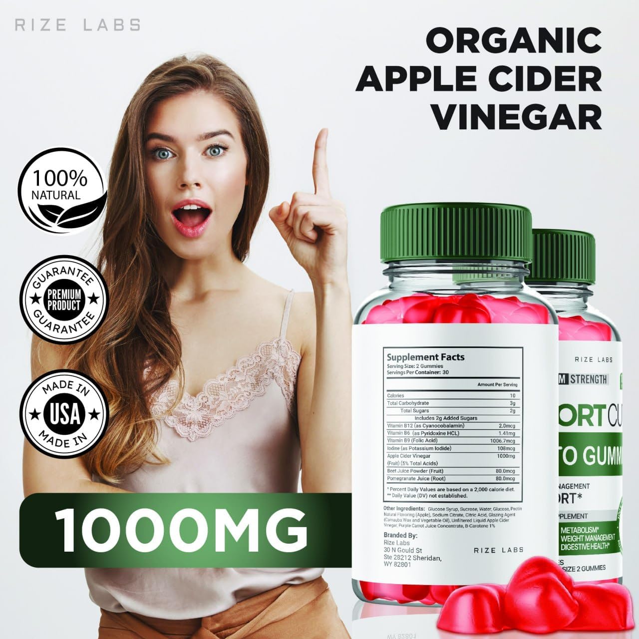 Shortcuts Keto Gummies with ACV for Advanced  Slimming Formula  and Energy Boost - 60 Gummies