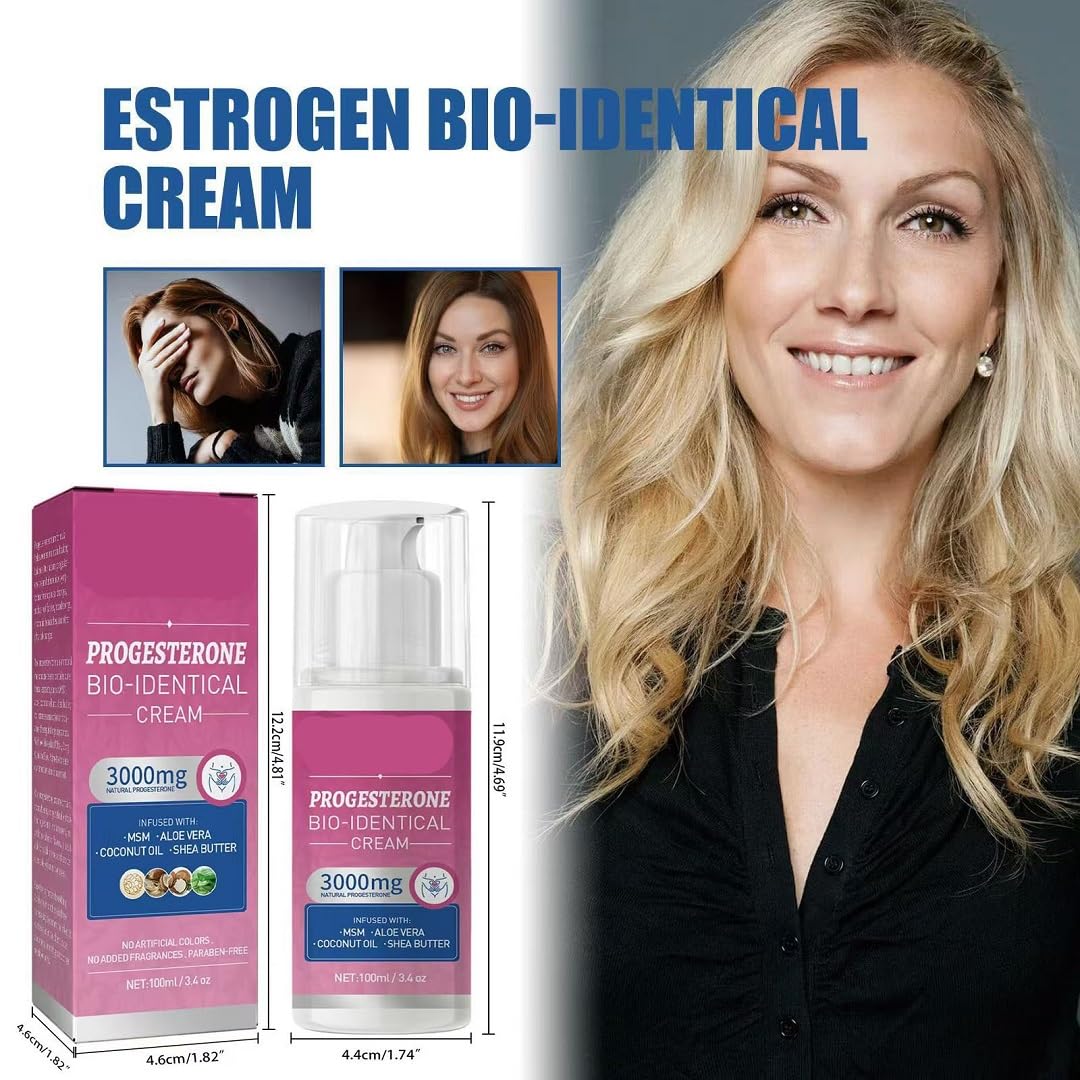 Sialicess Progesterone Estrogen Cream - Natural Menopause Relief for Women (1PCS)