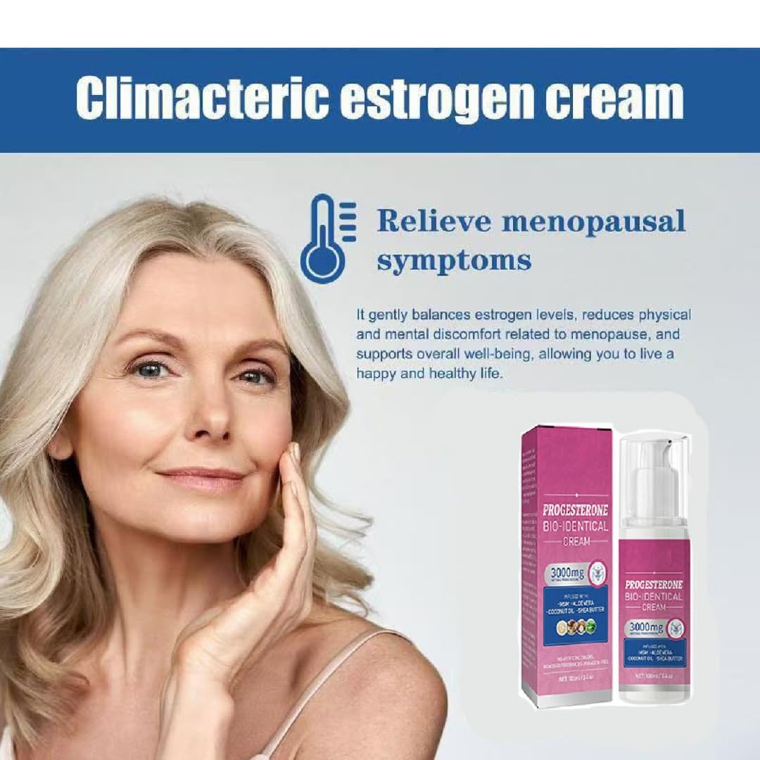 Sialicess Progesterone Estrogen Cream - Natural Menopause Relief for Women (1PCS)