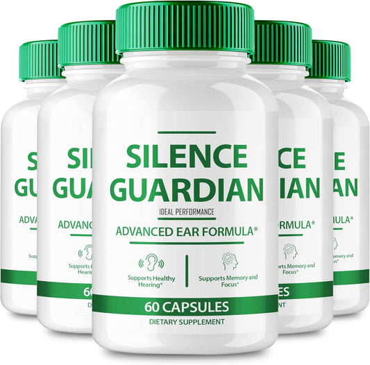 SilenceGuardian Tinnitus Relief Capsules - Clear Ear Ringing with Ideal Performance Supplement (5 Pack)