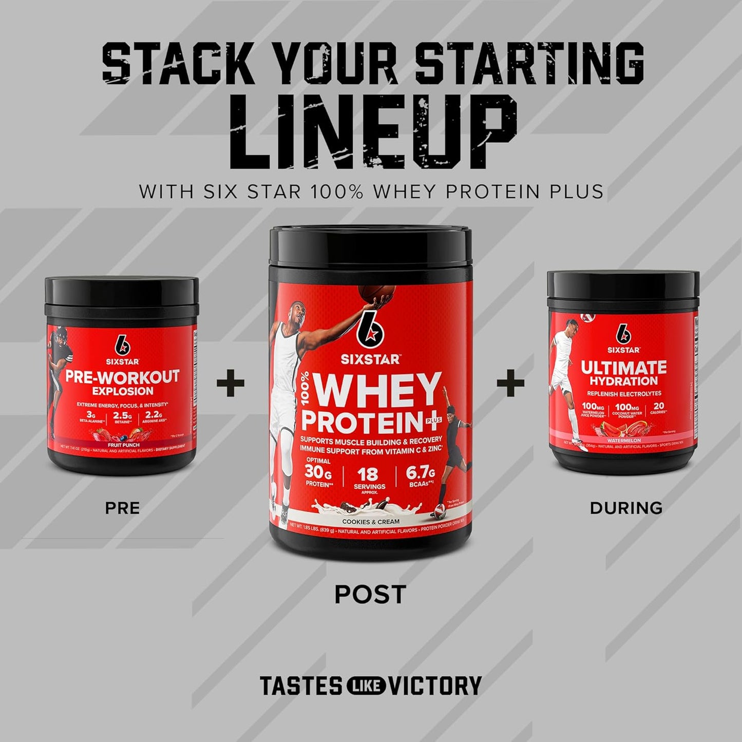Six Star Elite Series 100% Whey Protein Plus Bundle - Triple Chocolate & Cookies and Cream 1.8lbs (US)