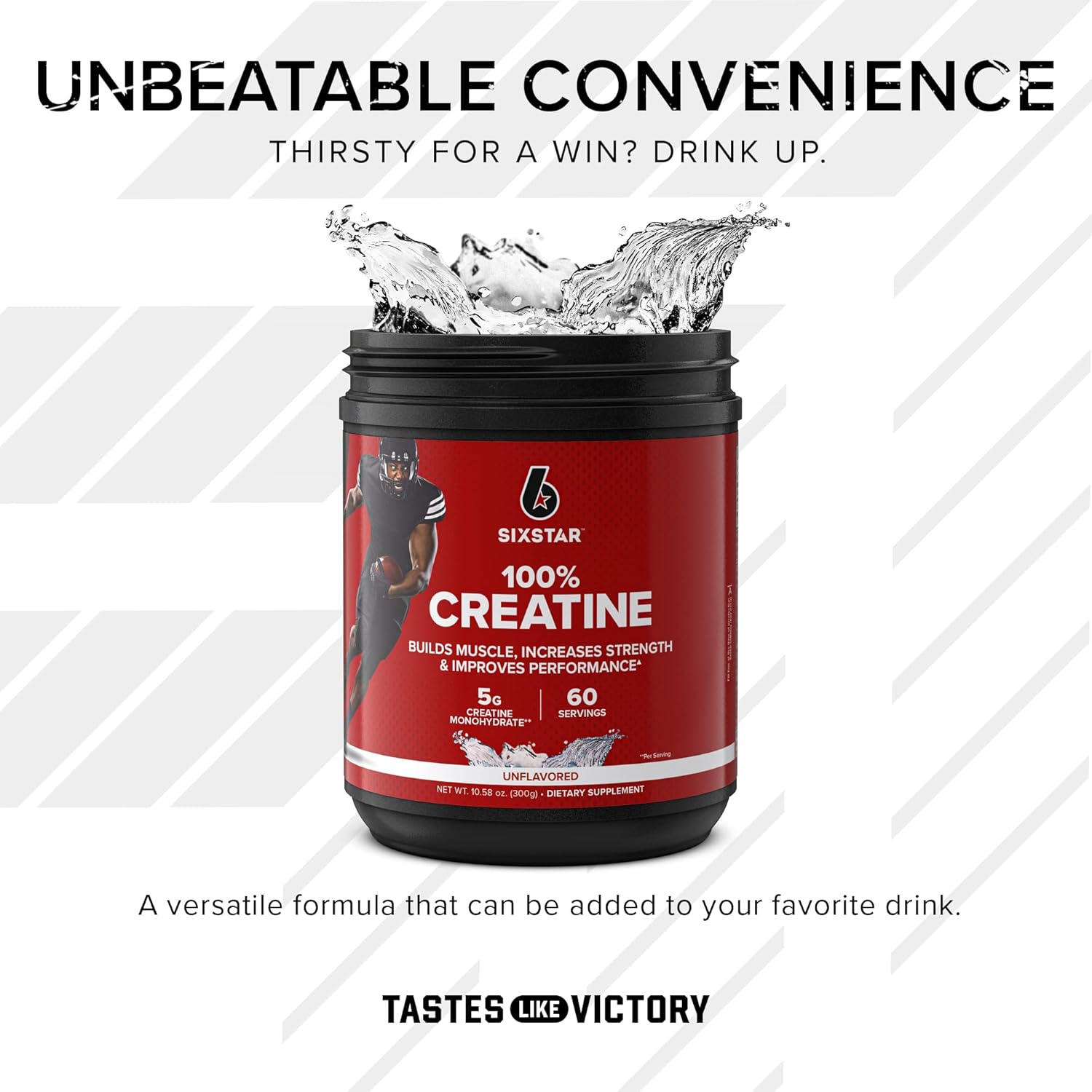 Six Star Elite Series Whey Protein Plus & Creatine Bundle - Triple Chocolate & Unflavored, 1.8lbs Protein, 60 Servings Creatine