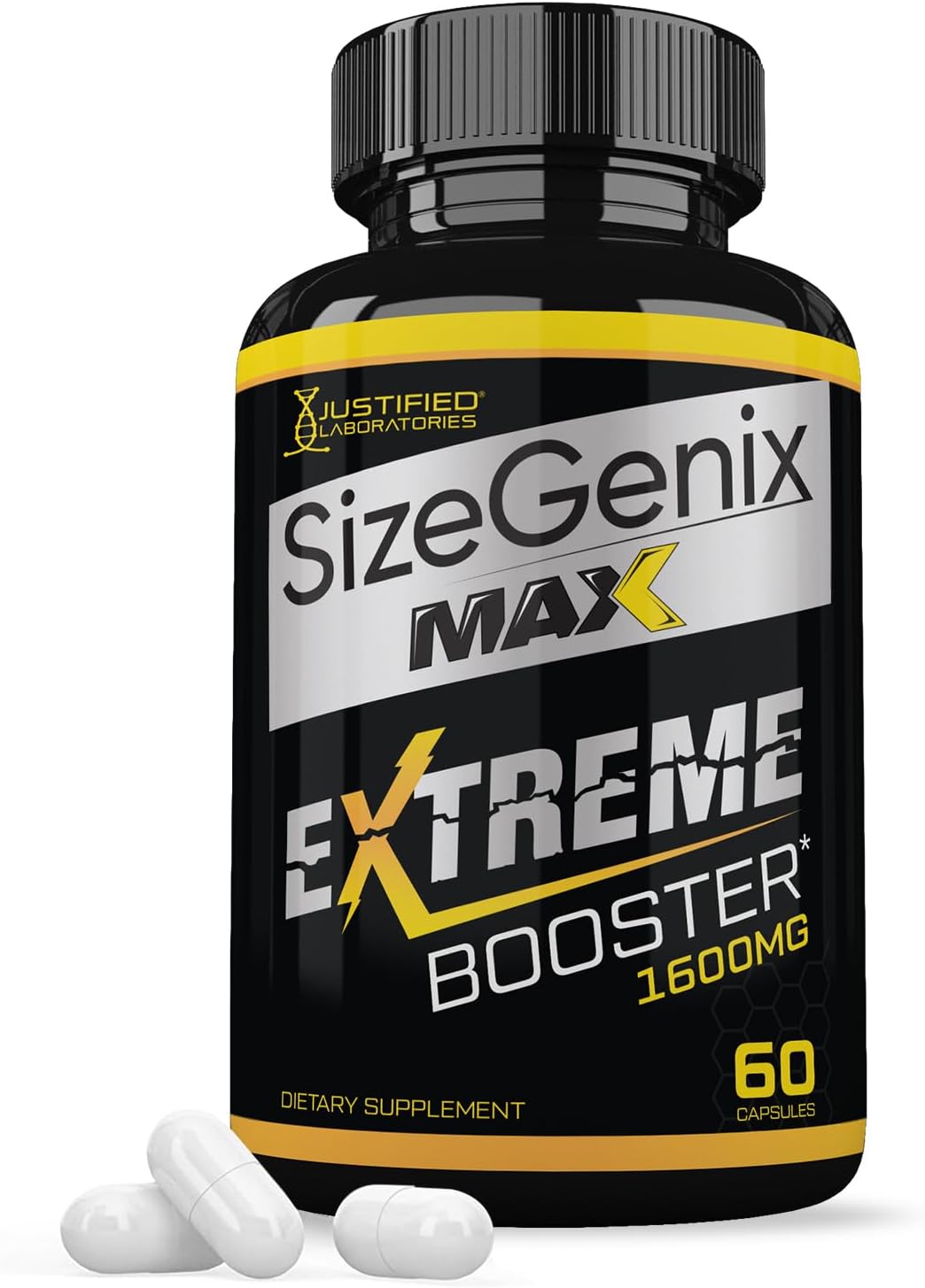 Sizegenix Max 1600MG Advanced Men's Health Formula - 60 Capsules by Justified Laboratories