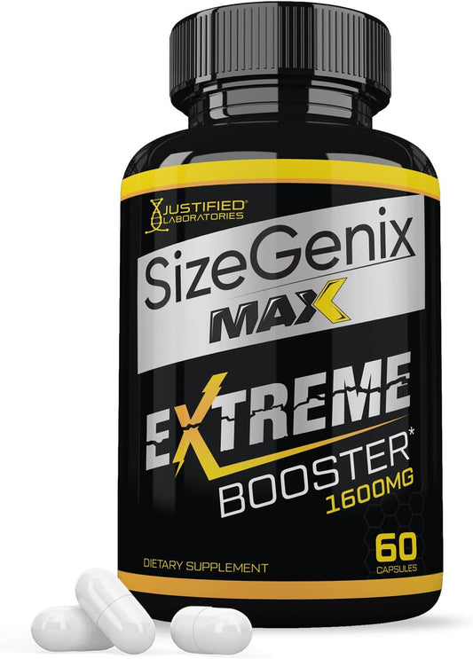 Sizegenix Max 1600MG Advanced Men's Health Formula - 60 Capsules by Justified Laboratories