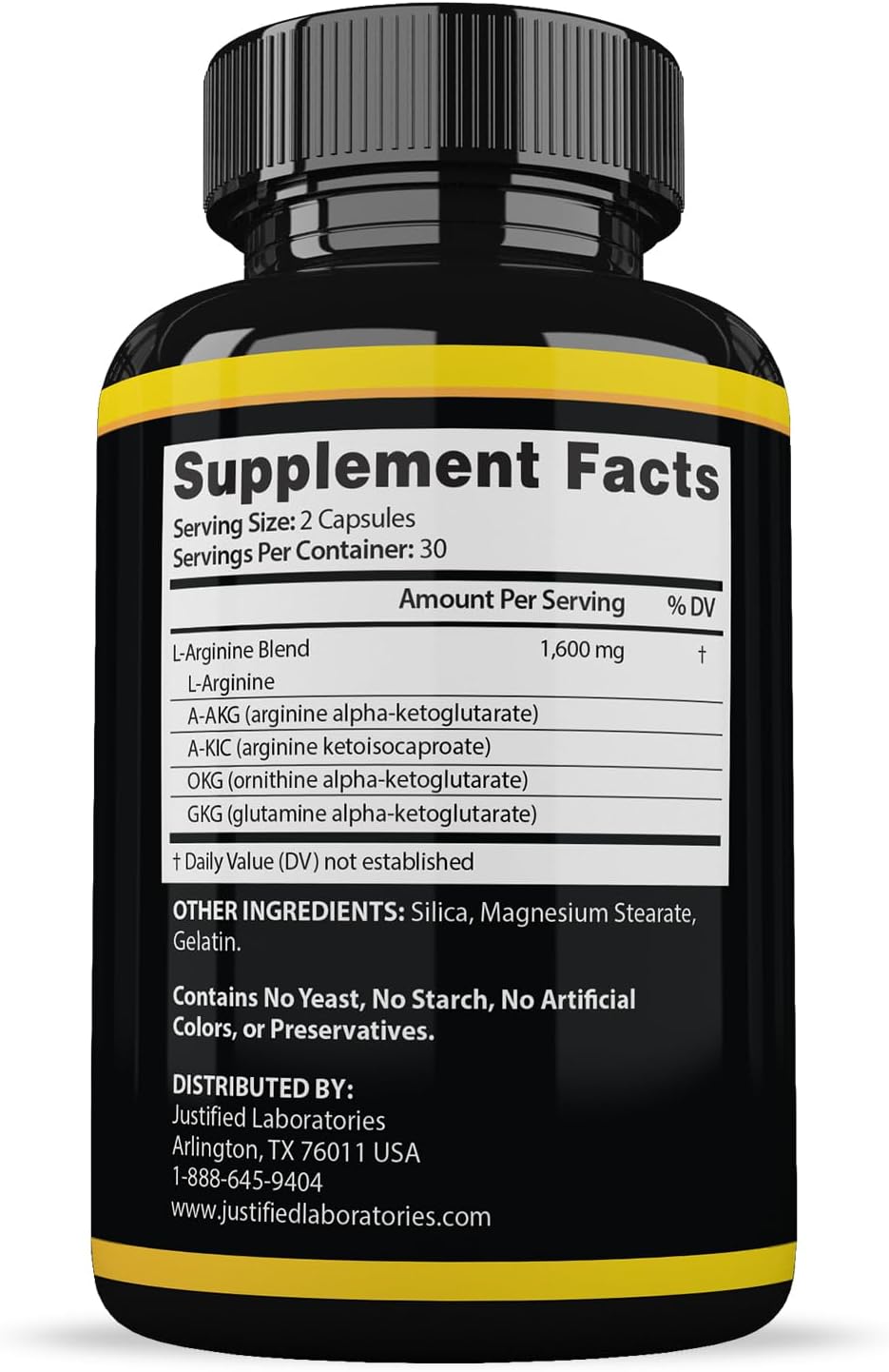 Sizegenix Max 1600MG Advanced Men's Health Formula - 60 Capsules by Justified Laboratories