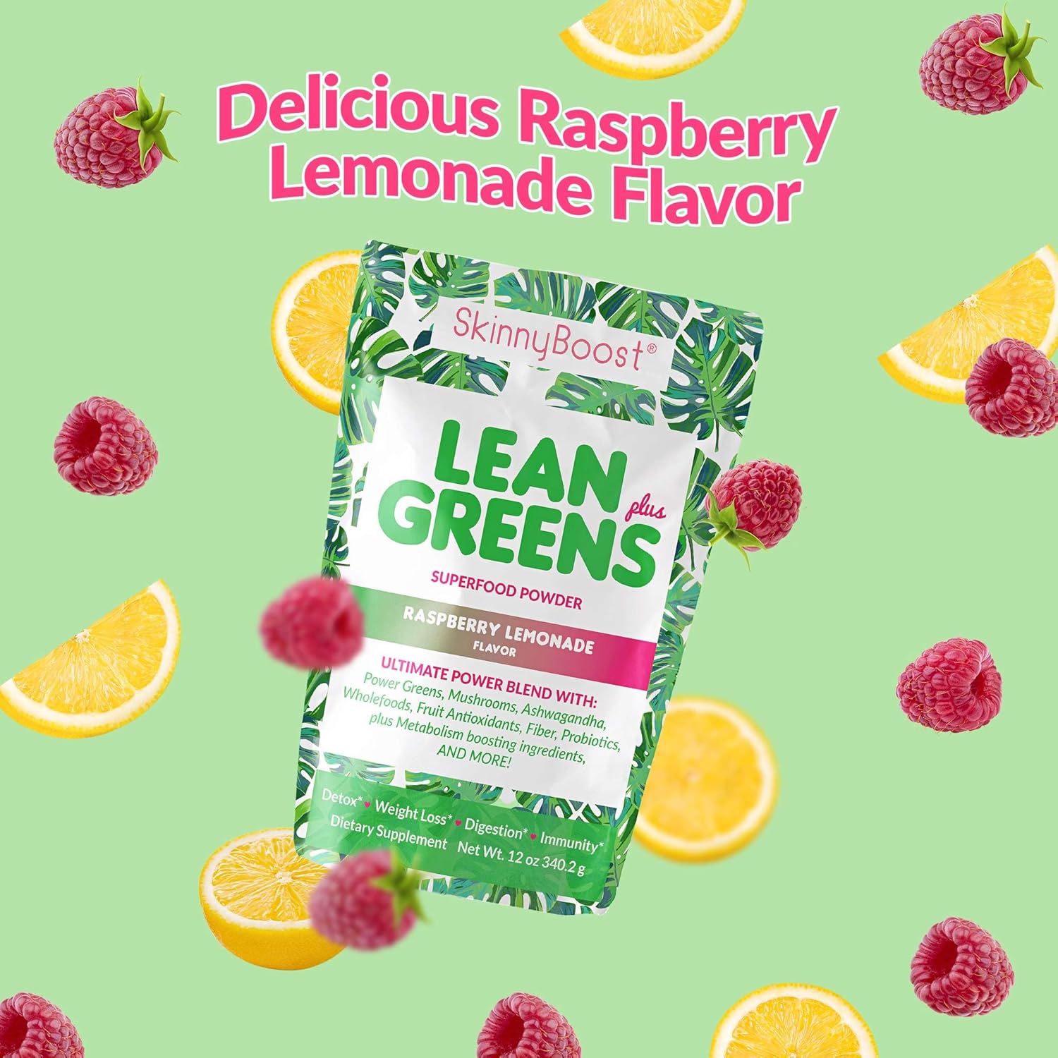 SkinnyBoost Skinny Boost Tea Kit with Lean Greens Superfood Powder and FREE Tumbler - 1 Daytime Tea (28 Bags) & 1 Evening Detox Tea (14 Bags) - Non GMO, Vegan, All Natural Detox & Cleanse