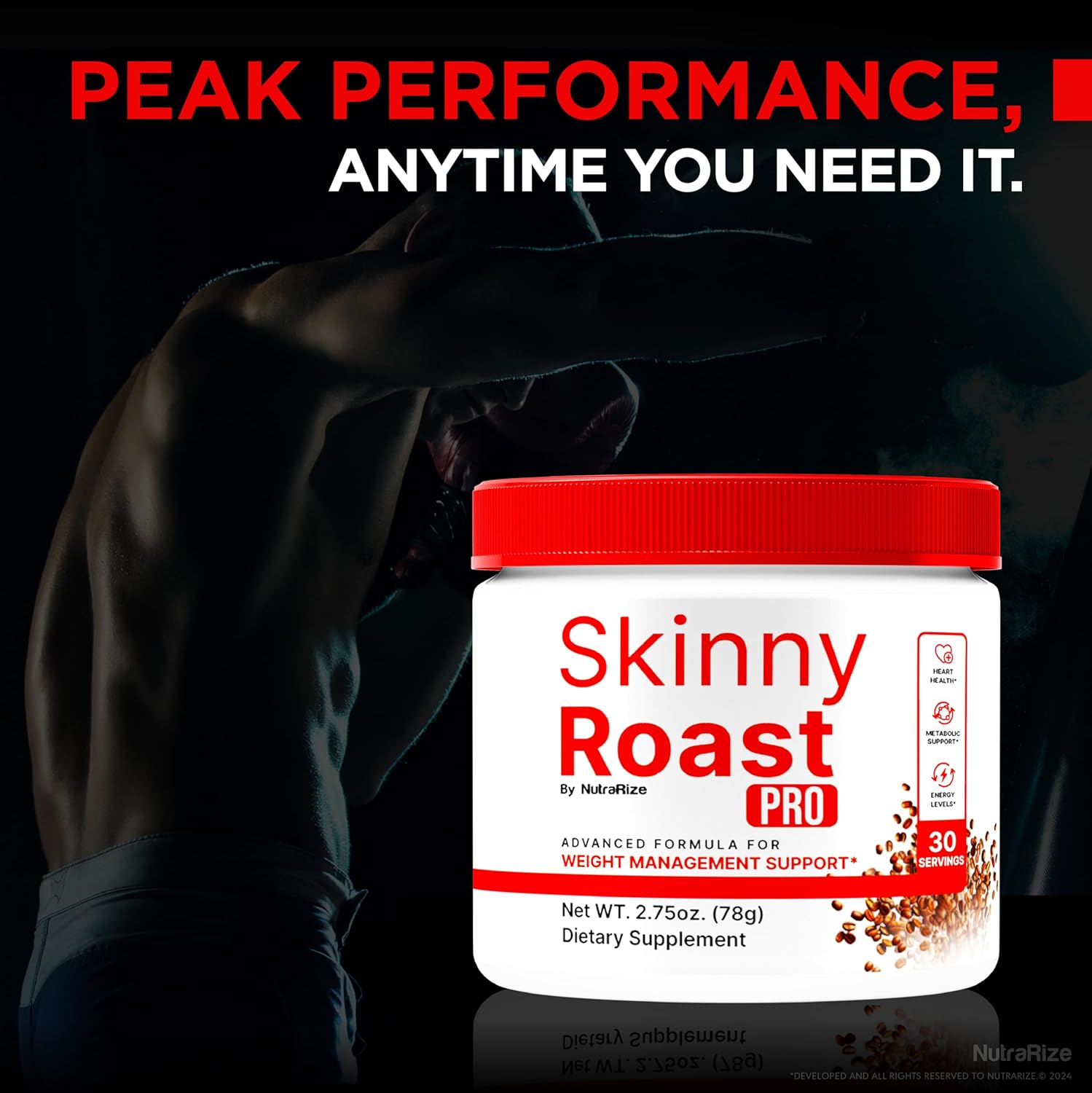 SkinnyRoast Pro Powder Formula - Boost Overall Health & Fitness, Support Healthy Lifestyle with Official Review (30 Servings)