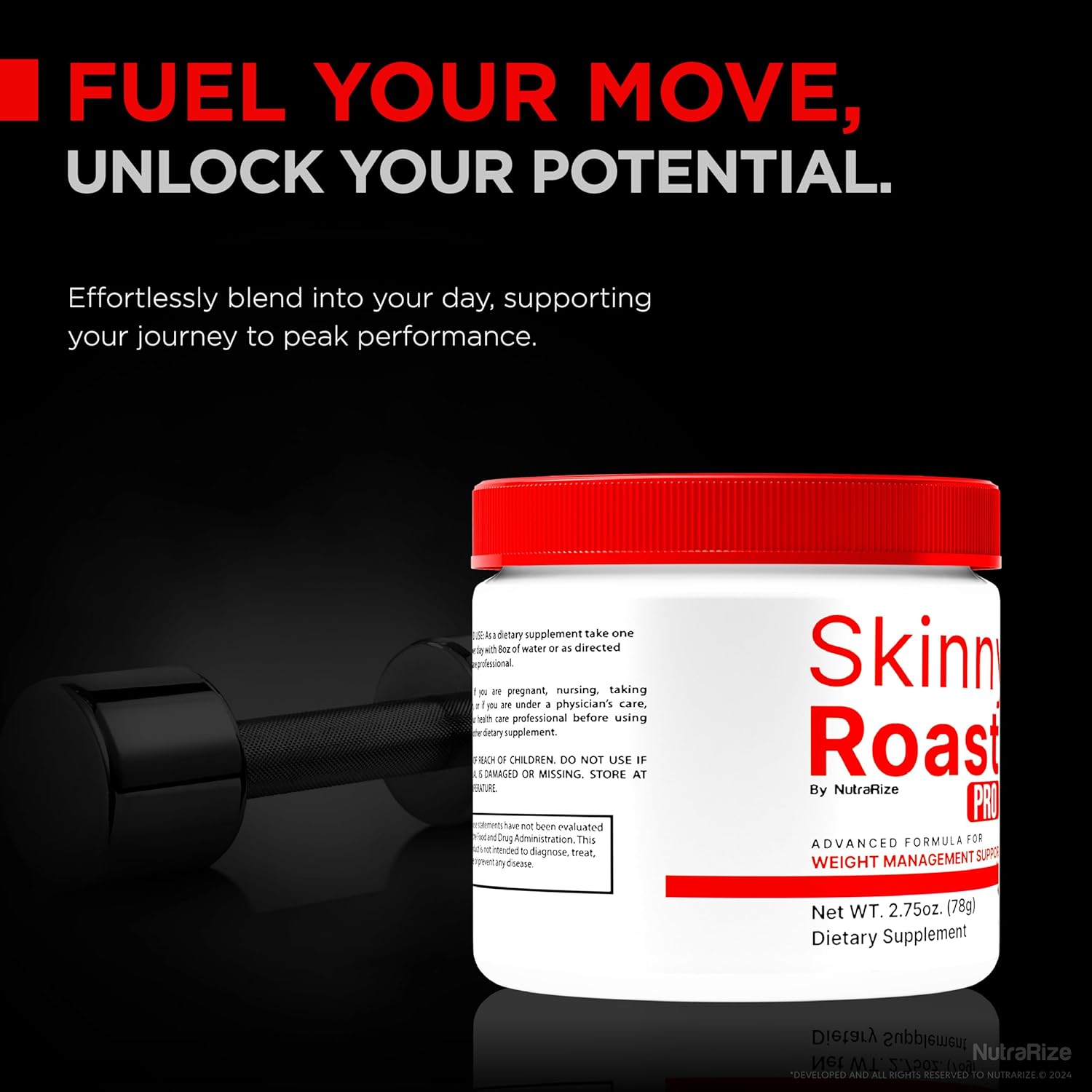 SkinnyRoast Pro Powder Formula - Boost Overall Health & Fitness, Support Healthy Lifestyle with Official Review (30 Servings)