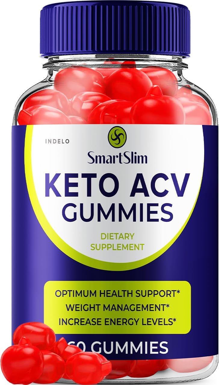Smart Slim Keto ACV Gummies with B12 - Advanced Weight Management Formula - 1000mg SmartSlim - 60 Gummies