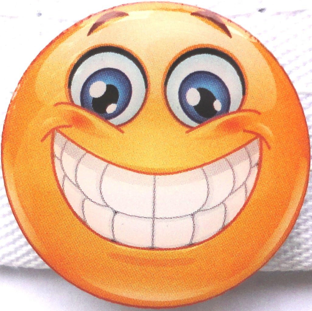 Smiley Face Golf Ball Marker - Durable Emoji Marker for Golf - Fun Accessory for Men and Women - Lightweight 1" Inch Marker to Boost Mood on The Course