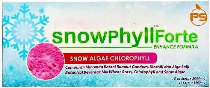 Snowphyll Forte Snow Phyto Colon Care Mulberry Leaves Enhanced Formula - 6 Packs of Crystal Cell with 15 Sachets Each