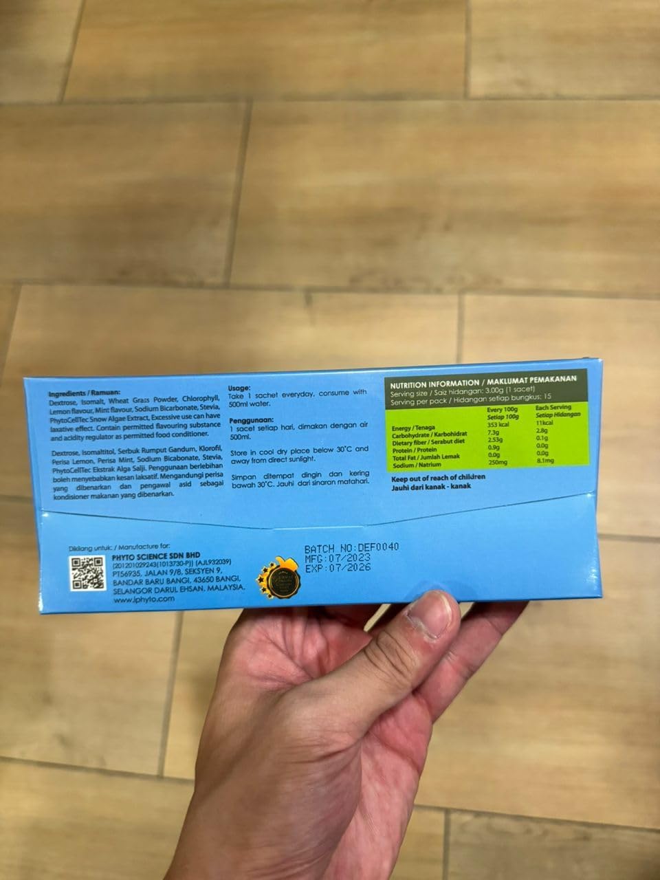 Snowphyll Forte Snow Phyto Colon Care Mulberry Leaves Enhanced Formula - 6 Packs of Crystal Cell with 15 Sachets Each