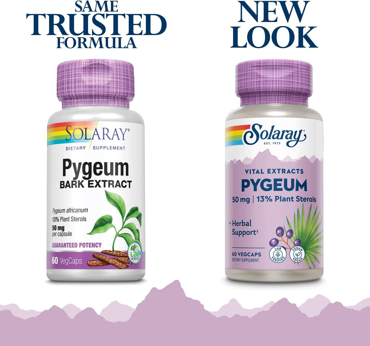 Solaray Pygeum Africanum Extract 50mg - 120 Vegetarian Capsules Pack of 2