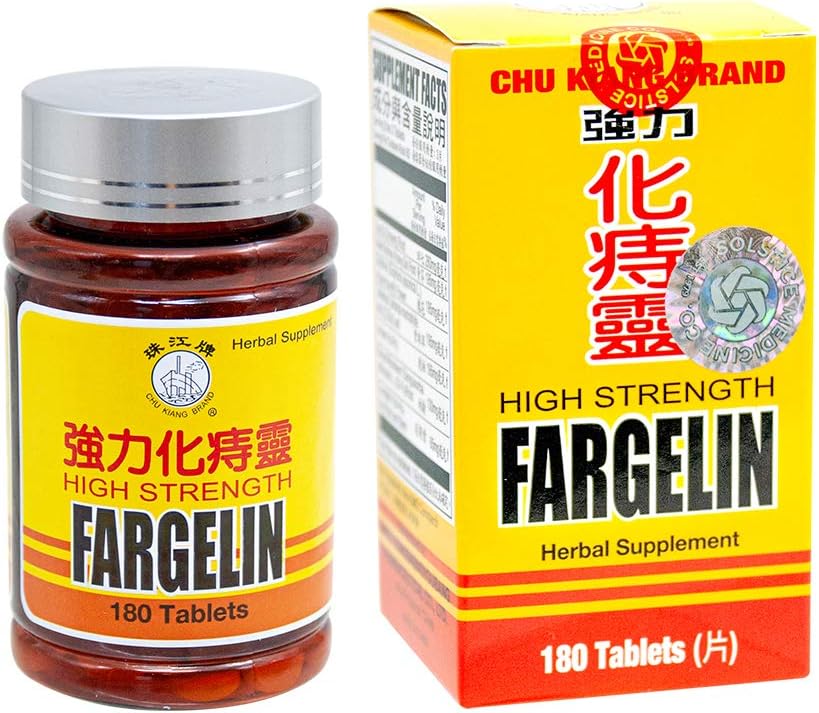 Solstice Medicine Company Chu Kiang Brand High Strength Fargelin Herbal Supplement - 180 Tablets