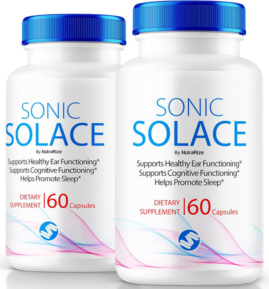 Sonic Solace (2 Pack) NutraRize - Advanced Formula for Healthy Hearing, Official Ear Health Support, Natural Wellness, SonicSolace Review