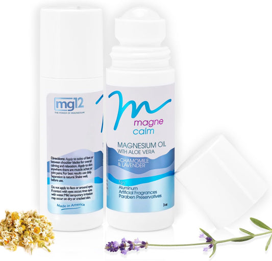Soothing Magnesium Roll-On with Lavender & Chamomile - 3 oz