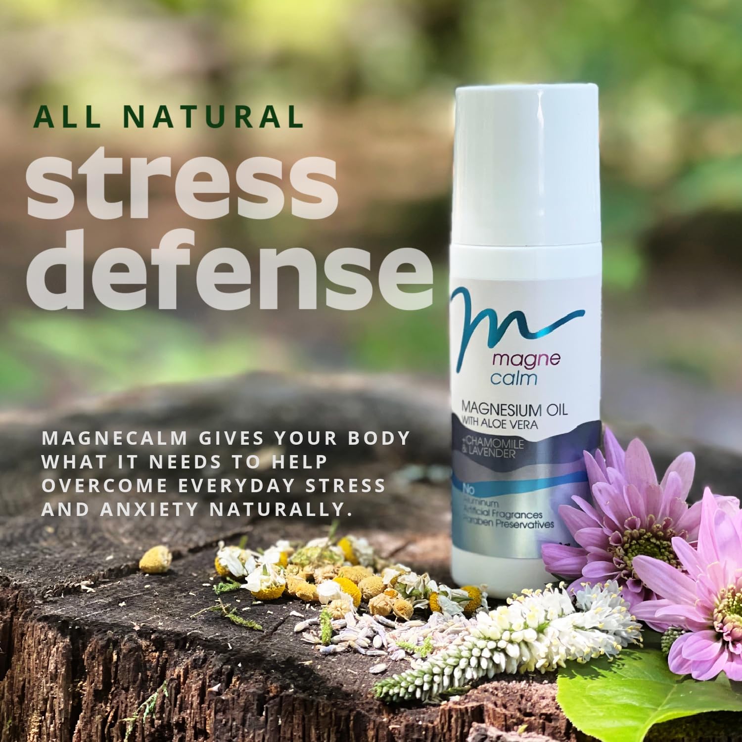 Soothing Magnesium Roll-On with Lavender & Chamomile - 3 oz
